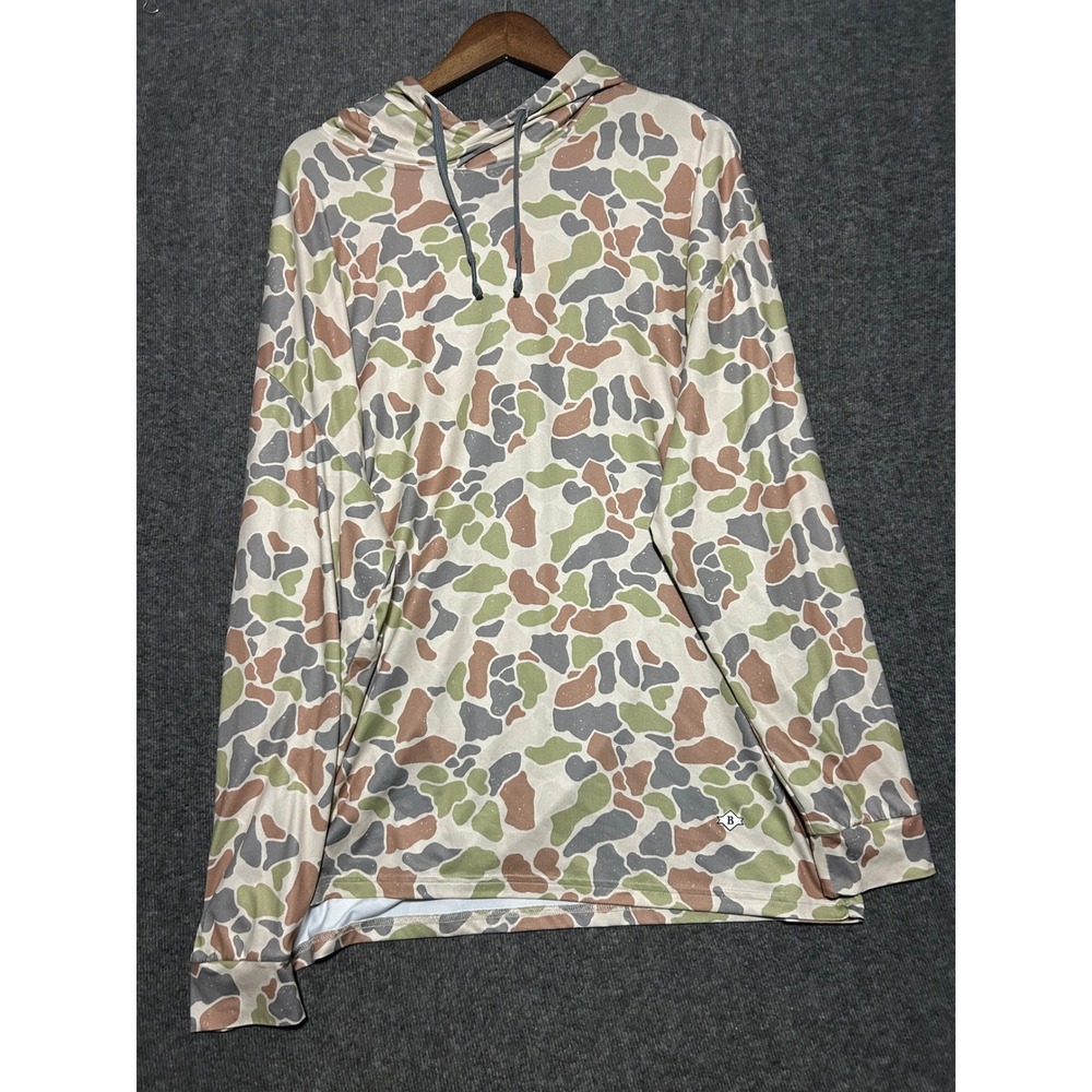 Burlebo hoodie camouflage size 2XL performance lightweight outdoors read - Picture 2 of 8